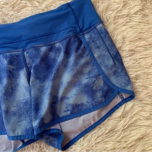Lululemon Speed Short Tidal Trip Pipe Dream Blue Pipe Dream Blue Tye Dye - Picture 11 of 13
